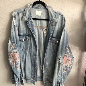 Distressed Denim Jacket